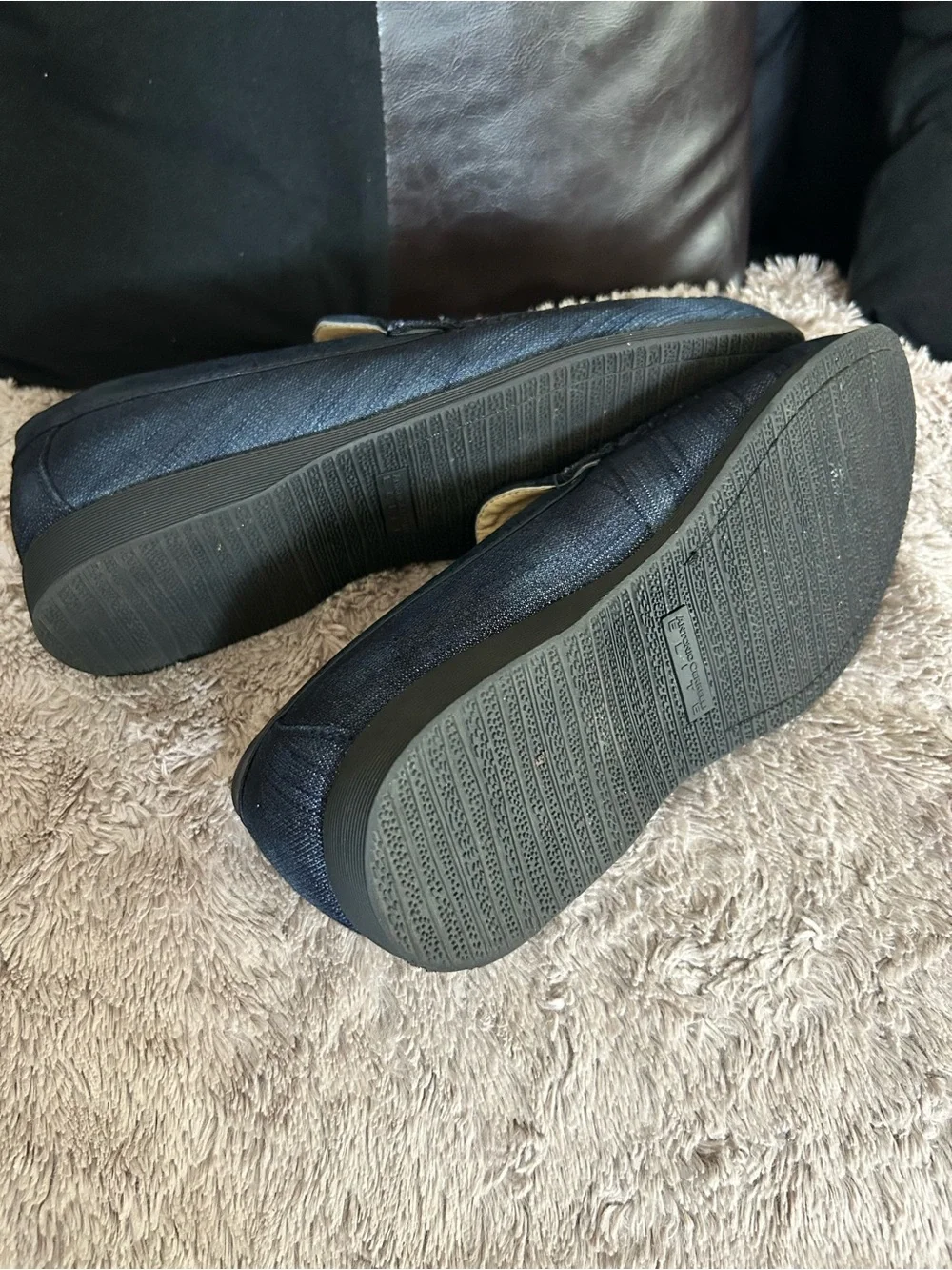 Elite Men's Navy Slip-On Loafers